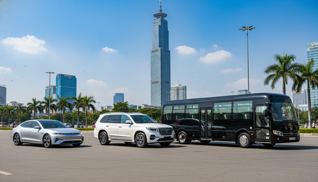 Các loại xe phổ biến trong dịch vụ thuê xe hợp đồng Sài Gòn hiện nay