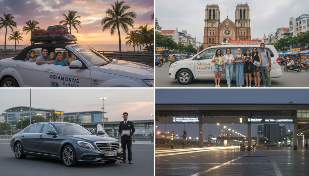Các hình thức thuê xe Sài Gòn phổ biến hiện nay
