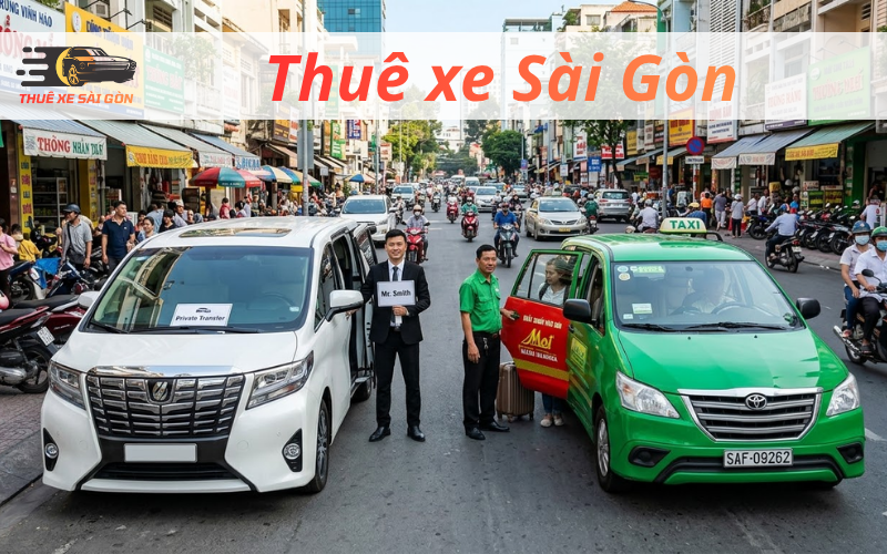 so sánh xe đưa đón sân bay Sài Gòn và taxi truyền thống