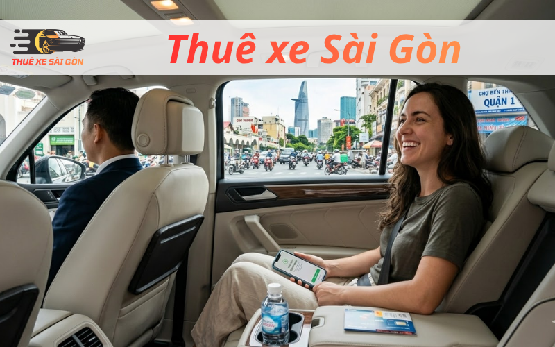 khách hàng hài lòng với xe đưa đón sân bay Sài Gòn